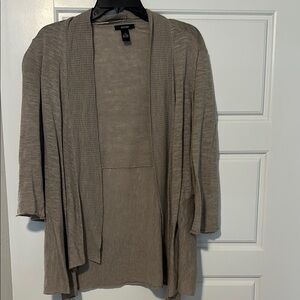 Chic Taupe Open Front Cardigan